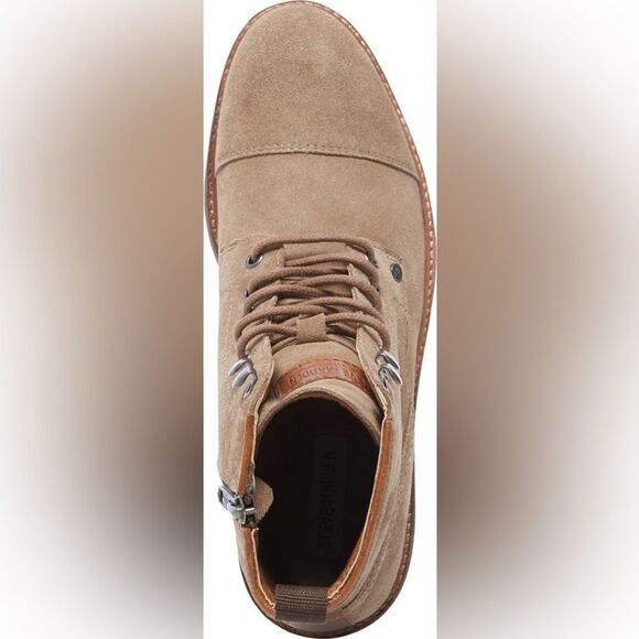 Steve Madden Packer Cap Toe Suede Chukka Boot In Dark Taupe size 11.5 - Picture 13 of 14